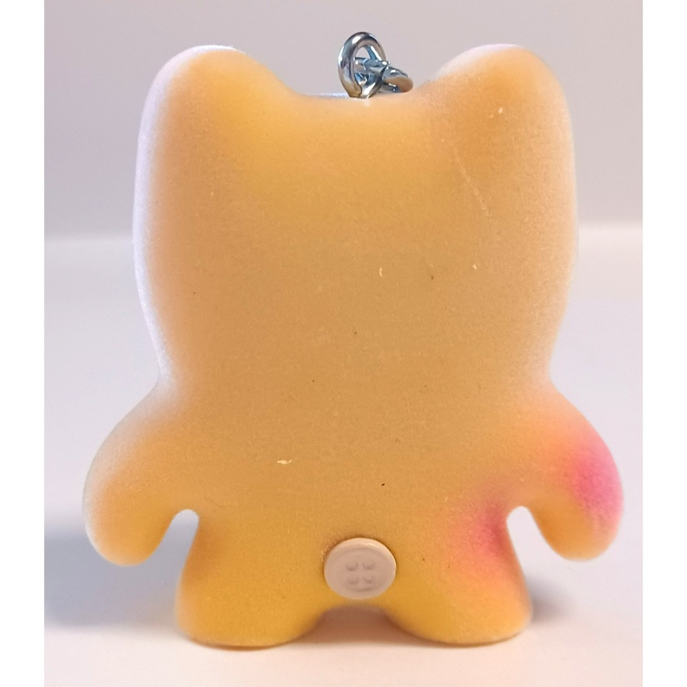 Fuggler Series 2 Flocked Munch Munch Yellow Pink Keychain Catch‎ Me Rare - Picture 3 of 8